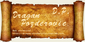 Dragan Pozderović vizit kartica